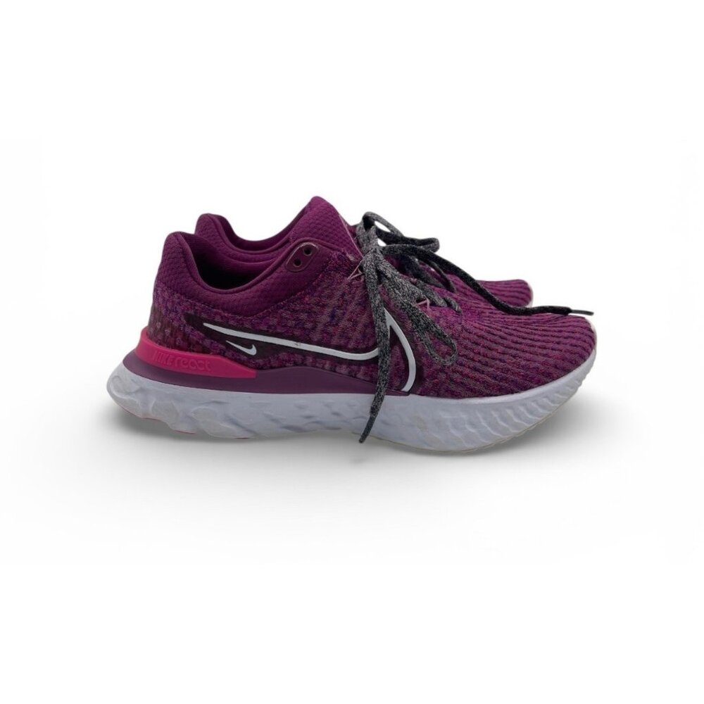 Nike React Infinity Run Flyknit 3 Women’s Size 9 Bordeaux Purple DD3024 500